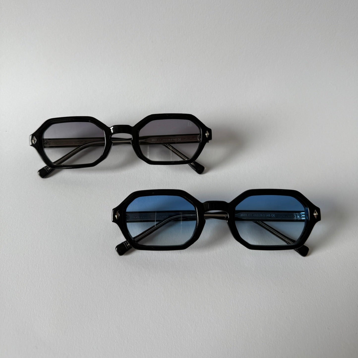 Loc8tion zonnebrillen "light blue" & " light purple" 2-pack